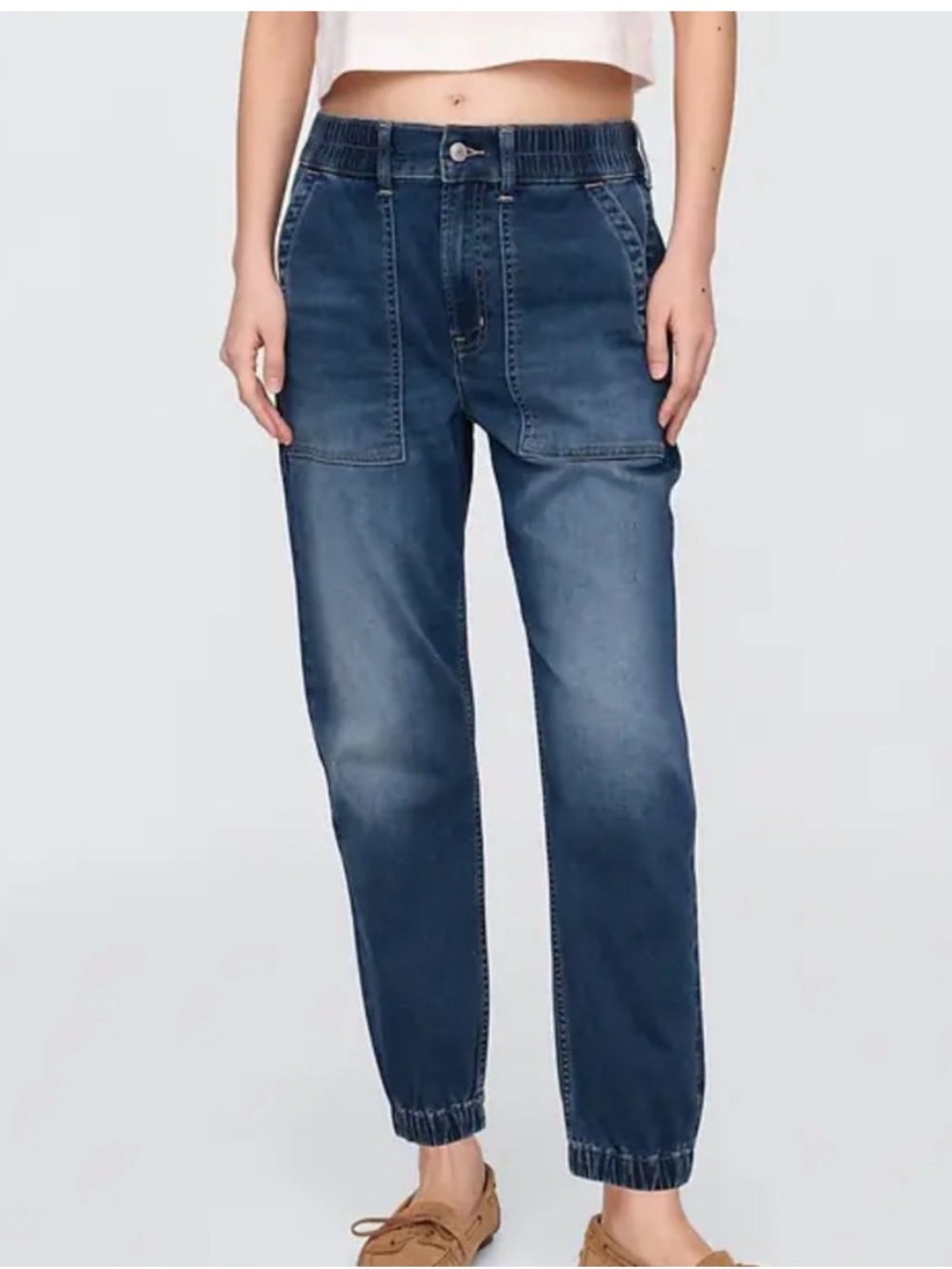 GAP High Rise Sweatpant Jean Joggers size M
